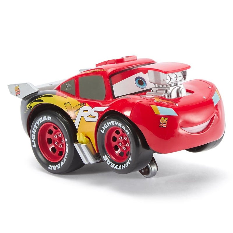 Disney Store Official Lightning McQueen Push 'N' Go Talking Vehicle - Pixar Cars Toys - Talking & Moving Action - Cars Movie Toys - Engine Reveal & Catchphrases - Disney Gift for Boys - Image 3