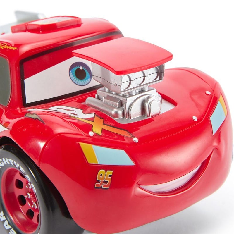Disney Store Official Lightning McQueen Push 'N' Go Talking Vehicle - Pixar Cars Toys - Talking & Moving Action - Cars Movie Toys - Engine Reveal & Catchphrases - Disney Gift for Boys - Image 4