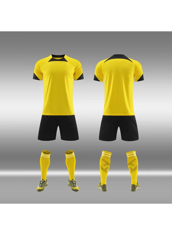 Yellow Short Sleeve Football Jersey - Image 1