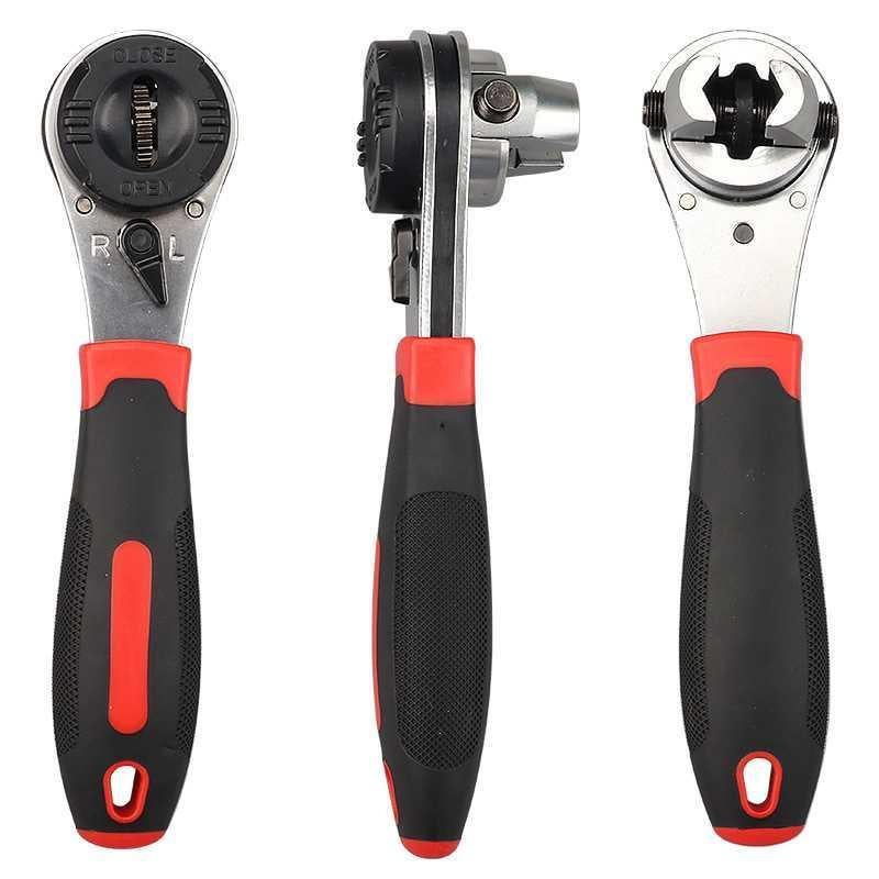High-grade adjustable 6-22MM ratchet wrench multi-function tools cross-border e-commerce hot selling wrench hardware tools 6-22opp bag 6-22opp bag
