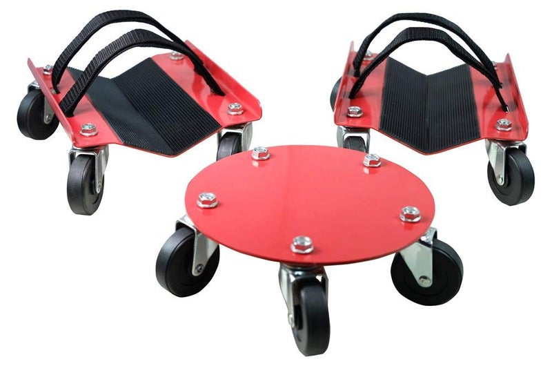 Kastforce Snowmobile Dolly شديد التحمل على شكل حرف V مع 2.5 عجلات دوارة من مادة PVC ووسادة مطاطية لحماية الزلاجات بسعة 1500 رطل Kf2013 - Image 1