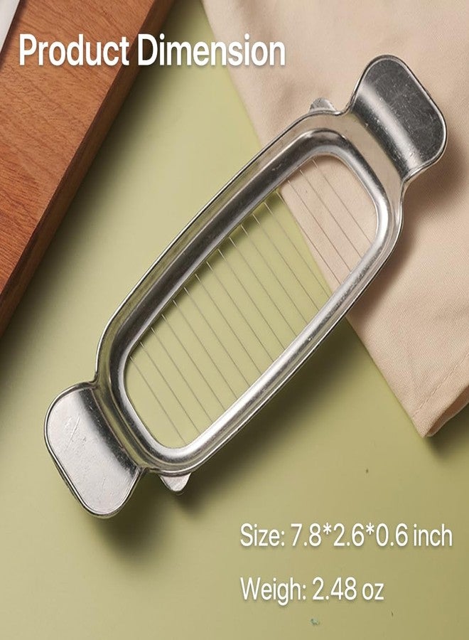 Dewys 304 Stainless Steel Cheese & Butter Slicer – All-Metal Body with 16 Precision Wires, Dishwasher Safe Kitchen Tool for Block Cheese, Butter, Soft Fruits, Eggs (No Coating, Non-Toxic) - Image 2