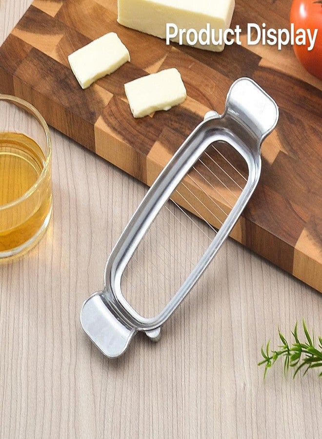Dewys 304 Stainless Steel Cheese & Butter Slicer – All-Metal Body with 16 Precision Wires, Dishwasher Safe Kitchen Tool for Block Cheese, Butter, Soft Fruits, Eggs (No Coating, Non-Toxic) - Image 3