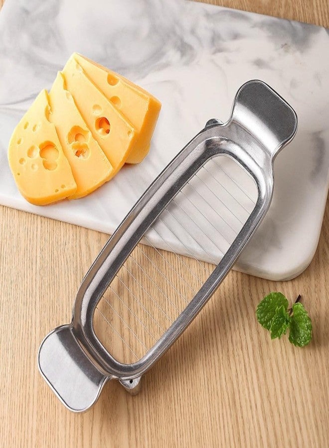 Dewys 304 Stainless Steel Cheese & Butter Slicer – All-Metal Body with 16 Precision Wires, Dishwasher Safe Kitchen Tool for Block Cheese, Butter, Soft Fruits, Eggs (No Coating, Non-Toxic) - Image 5