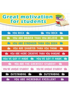 60 Pcs Student Motivational Quote Silicone Wristbands Colored Inspirational Silicone Bracelets Motivational Quote Bracelets Inspirational Bracelets For Kids Student School Gifts - pzsku/Z24E0B6614CA7EA82535CZ/45/_/1721983024/2bac9ebd-4fba-44ab-9380-5f3df53fd467