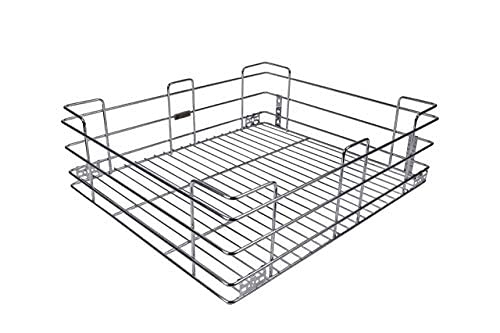 SANJARI SANJARI Stainless Steel Kitchen Basket | Kitchen Rack | Premium Kitchen Organizer | Modular Kitchen Basket Set of 3 With 20 inch Channel (17 Inch)  - Image 3