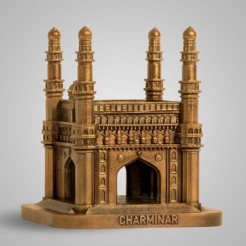 SILAII Resin Charminar Monumental Sculpture | Iconic Hyderabad Landmark | Stunning Home Decor & Souvenir Piece, Gold, 17.7 cm, 7 inches - Image 3