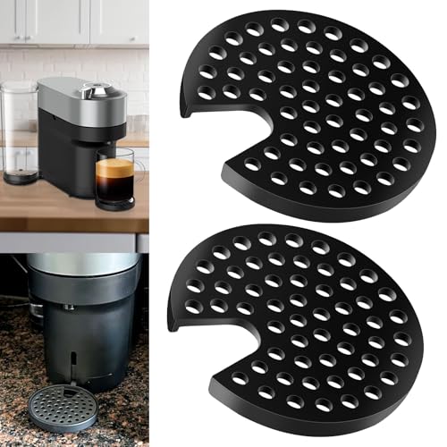 ZHIXING MS-624913 Black Drip Tray Grid Cup Mug Rest Compatible with Kr-ups NES-presso Ver-tuo Ne-XTX N910 Expresso Grinder - Image 1