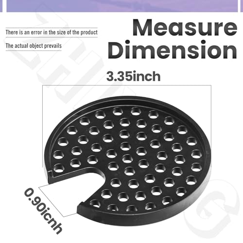 ZHIXING MS-624913 Black Drip Tray Grid Cup Mug Rest Compatible with Kr-ups NES-presso Ver-tuo Ne-XTX N910 Expresso Grinder - Image 2