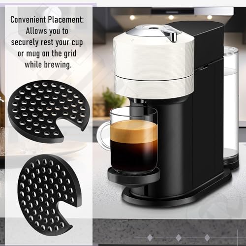 ZHIXING MS-624913 Black Drip Tray Grid Cup Mug Rest Compatible with Kr-ups NES-presso Ver-tuo Ne-XTX N910 Expresso Grinder - Image 5