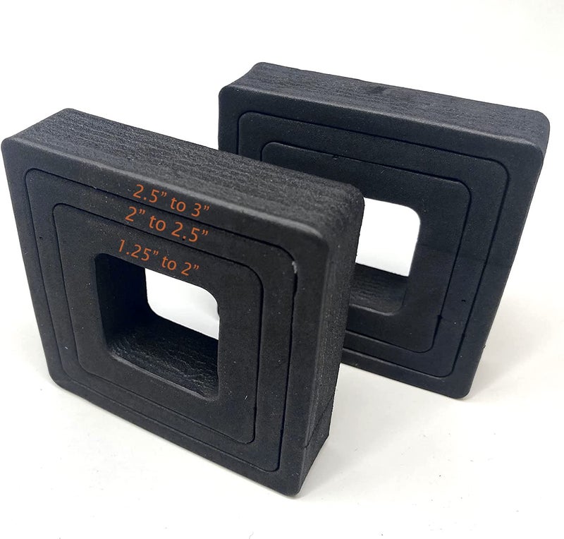 eVerHITCH Adapter Insert for Adapting Hitch Cover to Various Size Receivers Fits 3 25 and 2 Receiver