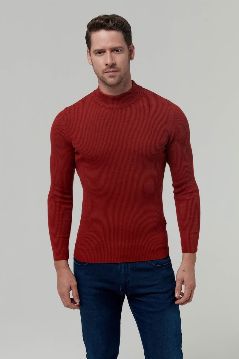 twn Slim Fit Tile Rib Knitted Sweater 9EC060631770M  - Image 2