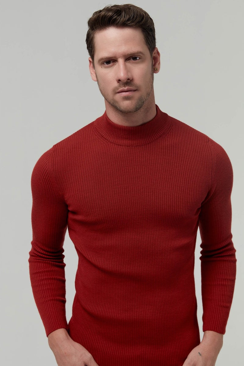 twn Slim Fit Tile Rib Knitted Sweater 9EC060631770M  - Image 1