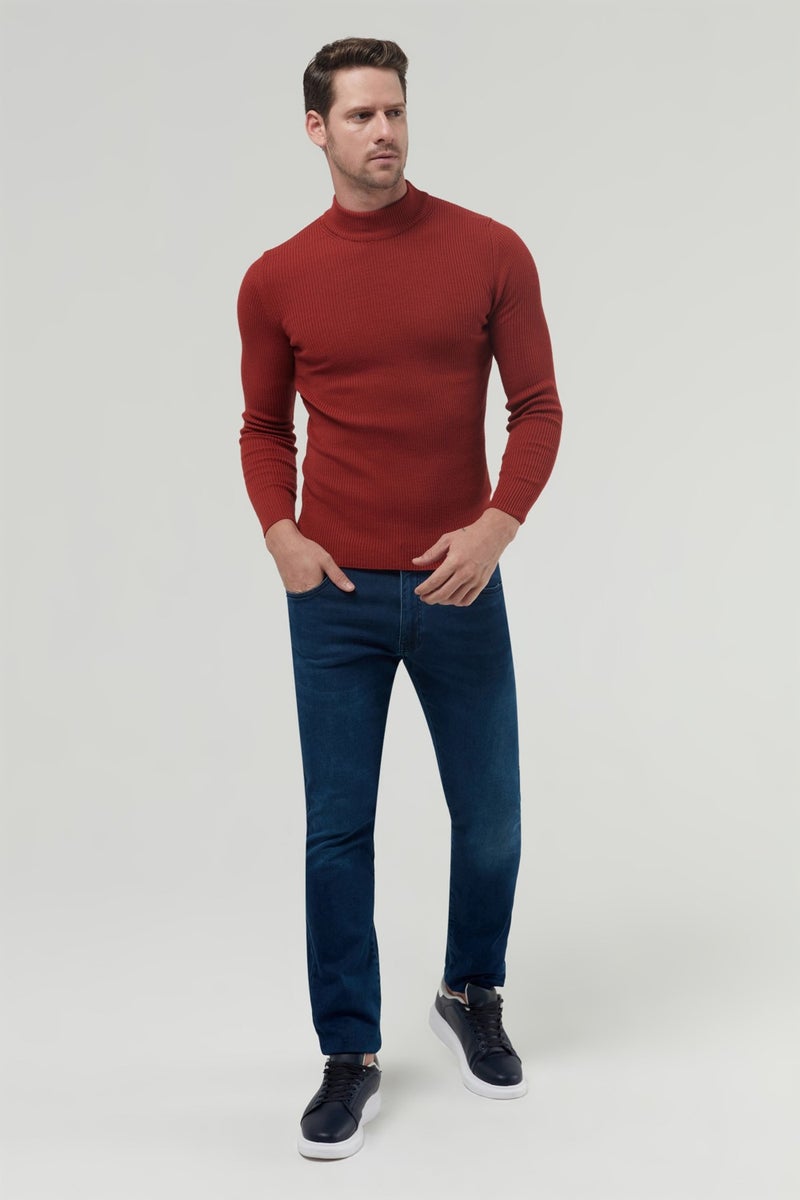 twn Slim Fit Tile Rib Knitted Sweater 9EC060631770M  - Image 4