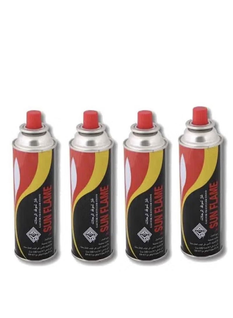SUNFLAME Butane Gas for Camping Stove, 4-Pack, 220g - Image 2