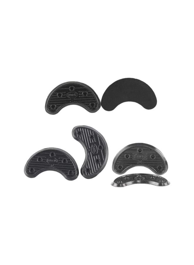 10 Pairs Shoe Heel Plates Stickers Horseshoe-Shaped Sole Stickers Repair Pad Heel Sole Replacement Patch Stickers (Size 4)  - Image 1