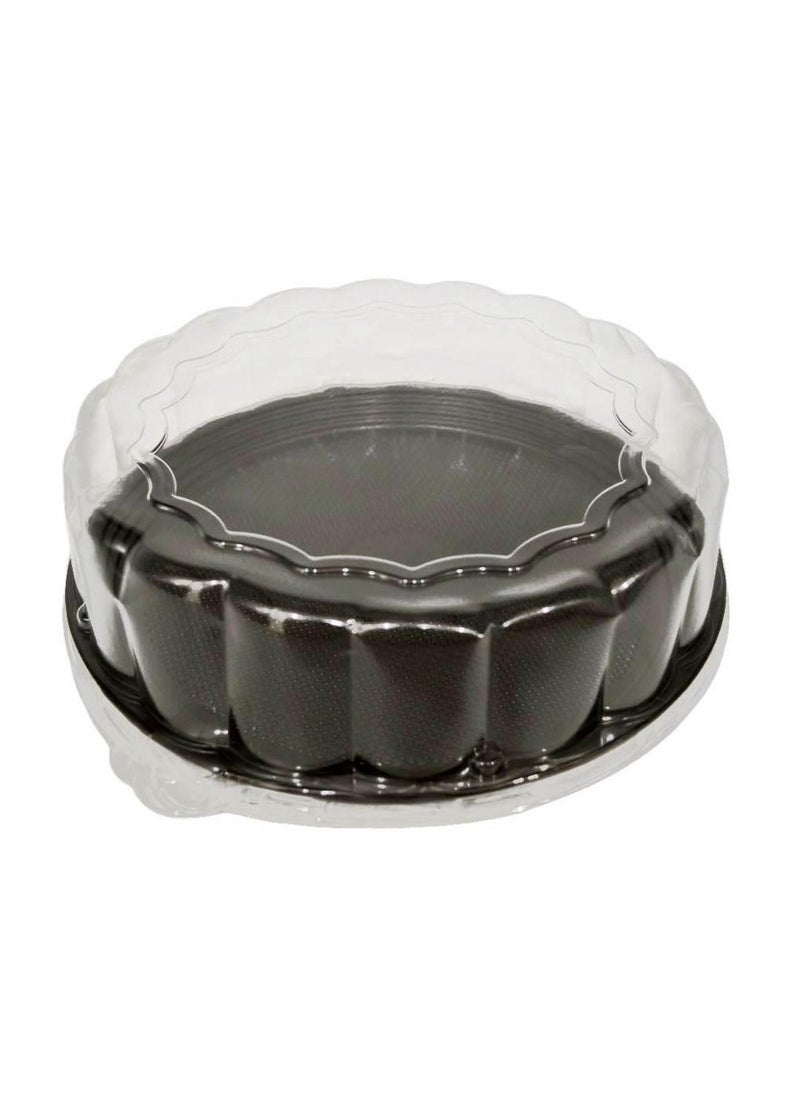 Generic - Round Plastic Cake Container With Transparent Cover 25 Cm - Image 1
