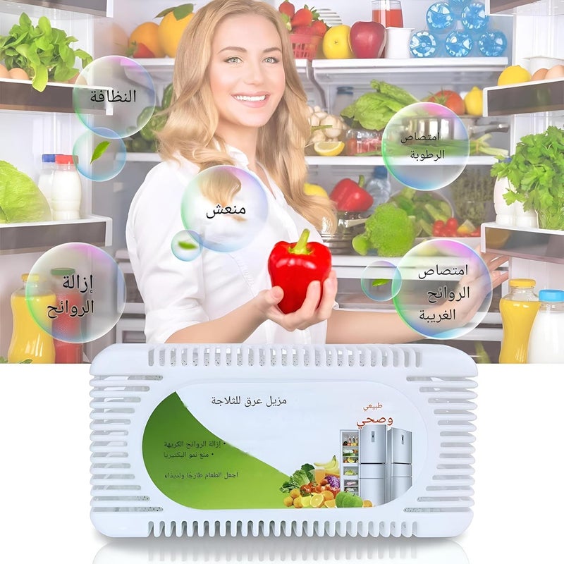 Fridge Odor Remover – Non-Toxic, Large Size, Long-Lasting Freshness, Eliminates Bad Smells & Moisture from Refrigerators & Freezers - Image 3