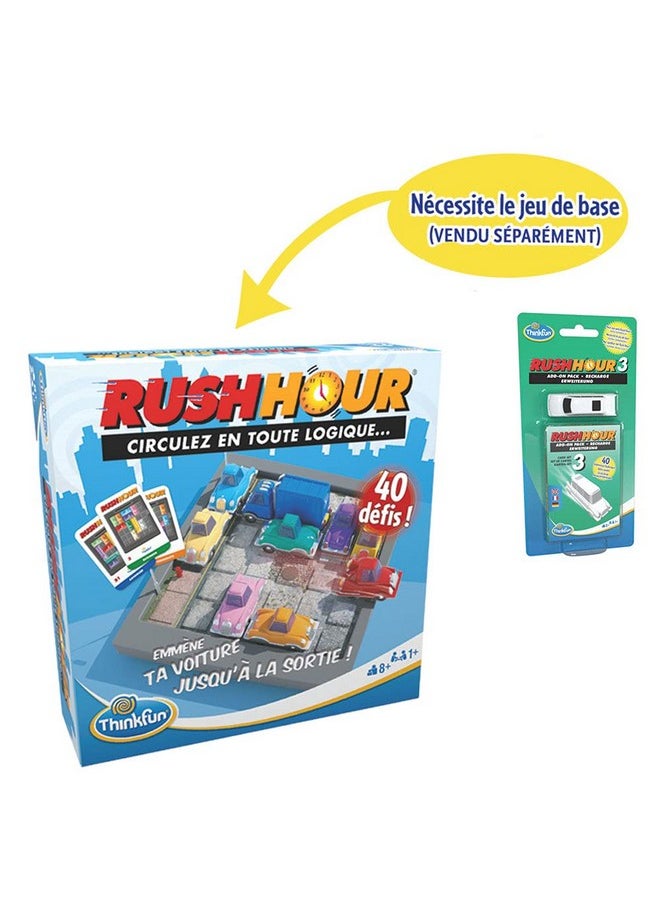 Think Fun ThinkFun - 76452 - Rush Hour 3 - Expansion Set for The Original Rush Hour. Add-on for Even More Fun for Boys and Girls Aged 8 and Over  - Image 4