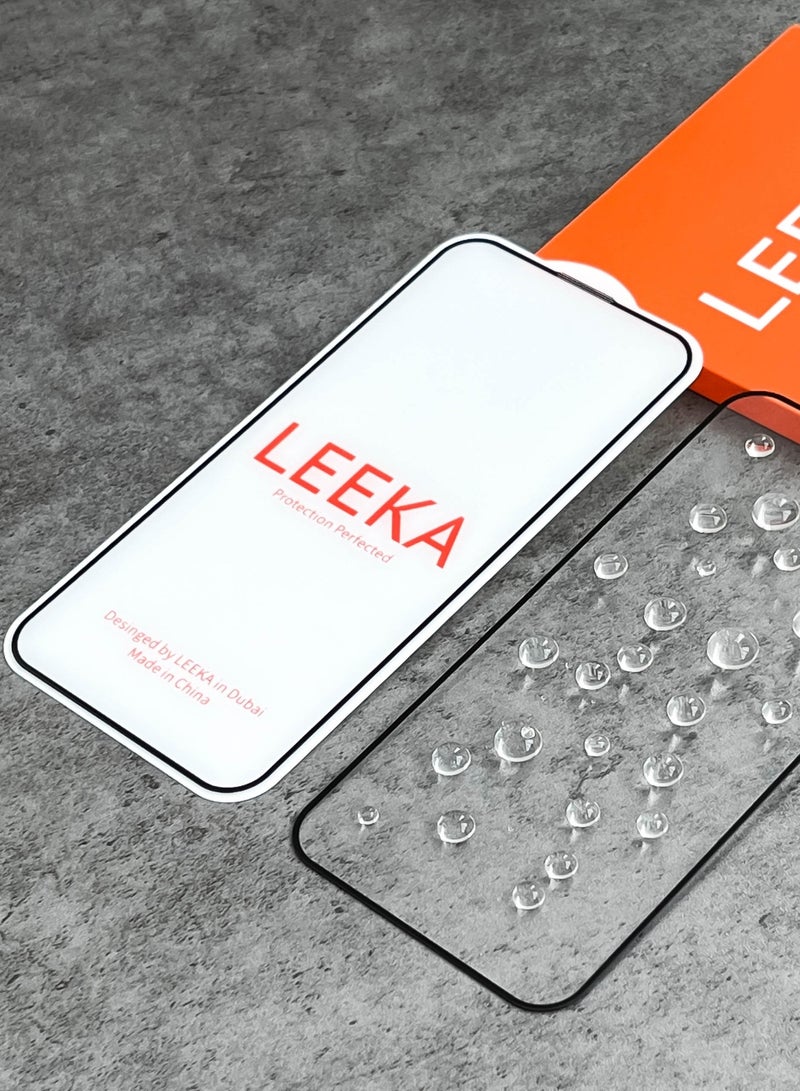 LEEKA iPhone 13 Pro Max Screen Protector with HD view Bubble Free, Anti-Drop and Anti-scratch full screen anti finger print protection with free Easy Installation kit and wipes tempered glass - Image 2