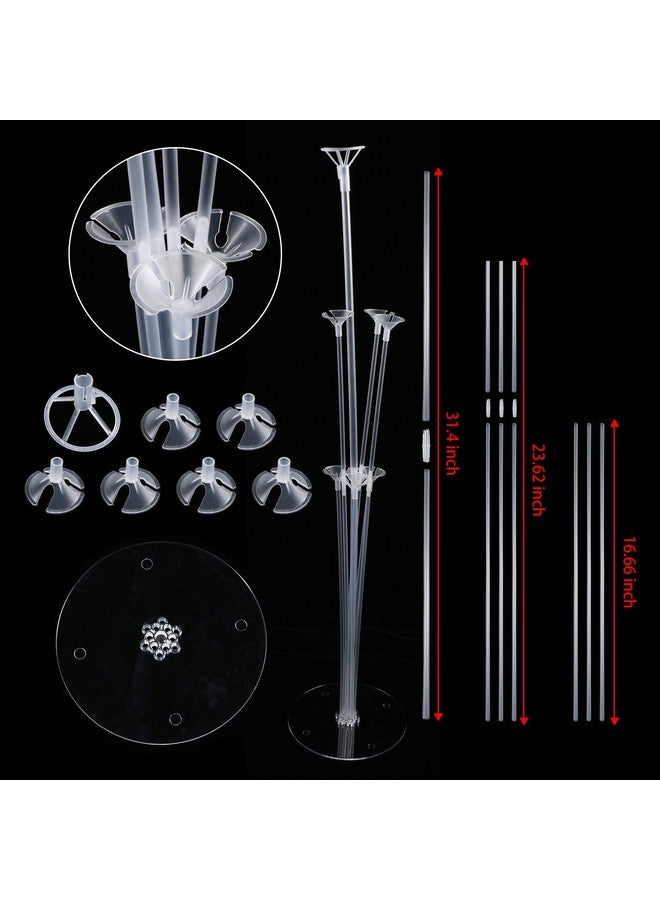 JOLLYSTYLE 6 Balloon Holder Stands Kit With 42 Sticks 42 Cups And 6 Base Table Desktop Centerpiece Decorations For Wedding Birthday Baby Shower Party - Image 4