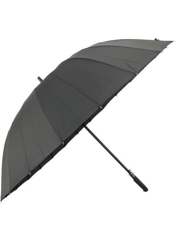 Louisiana Polo - Covered Cane 24 Wire Umbrella Black 5373 - Image 1