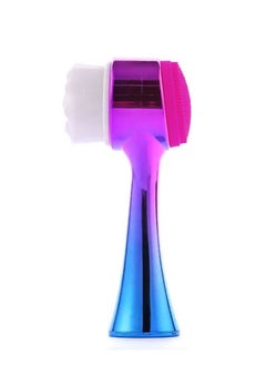 MARGOUN Facial Cleaning Brush 2 In 1  Double Sided With Soft Bristles and Silicone Exfoliating Pad Facial Massager Tool  - Image 2