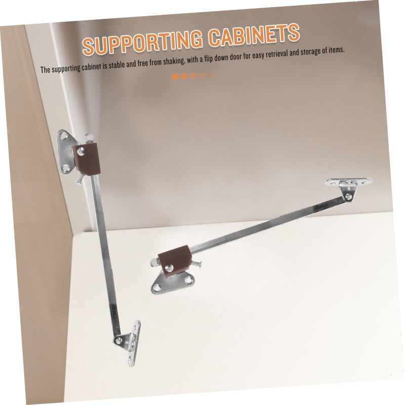 Heavy Duty Gas Spring Hinges For Cabinet Doors 2 Pieces Sturdy Shutter Hinges - Image 4