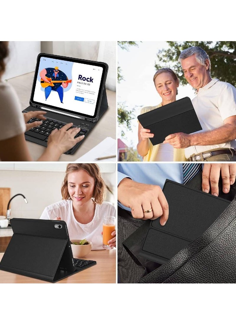 iPad 10th Generation Keyboard Case with Trackpad (10.9 Inch 2022) – Wireless Detachable Multi-Touch Keyboard with Smart Folio and Pencil Holder  - Image 4