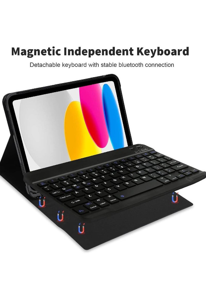 iPad 10th Generation Keyboard Case with Trackpad (10.9 Inch 2022) – Wireless Detachable Multi-Touch Keyboard with Smart Folio and Pencil Holder  - Image 3