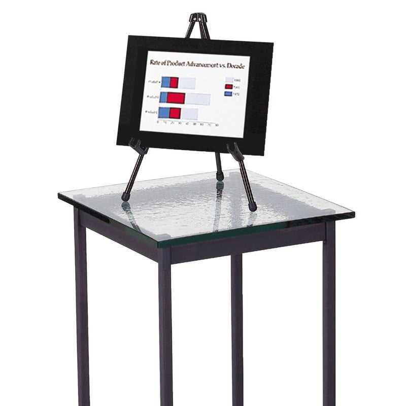Quartet Easel, Tabletop Instant, 14" High, Supports up to 5 lbs., Portable & Collapsible, Black (28E) - Image 4