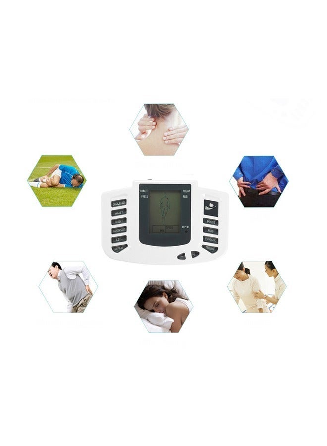Generic Electrical Full-Function Whole Body Acupuncture Pulse Massage Treatment Instrument, Cervical Massager, Digital Meridian Pulse Mini Massager ( European Plug, 8 Pair Patches）  - Image 3