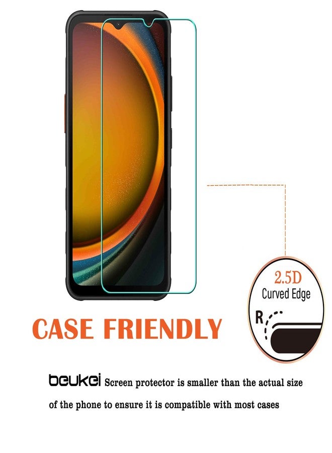 beukei (3 Pack) Designed for Samsung Galaxy XCover7 Pro/Galaxy XCover 7 Pro/Galaxy Xcover 7 Screen Protector Tempered Glass,Touch Sensitive,Case Friendly, 9H Hardness - Image 4
