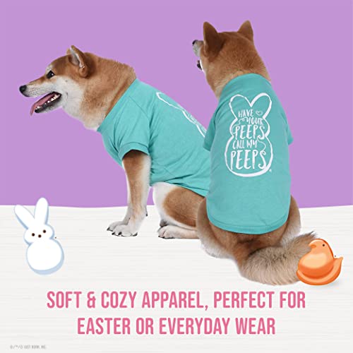 Peeps Dog T-Shirt | Teal Blue, Size X-Small | Officially Licensed Peeps for Pets Pet Dog Clothing - Image 4