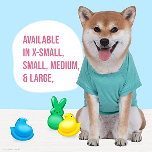 Peeps Dog T-Shirt | Teal Blue, Size X-Small | Officially Licensed Peeps for Pets Pet Dog Clothing - Image 3