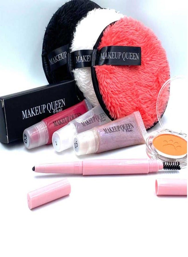 Go4Shop Girls Makeup Kit Cosmetic Beauty Set,Portable Makeup Kit with Storage Case,Washable and Nontoxic Cosmetic Toys for Little Girls - Image 4