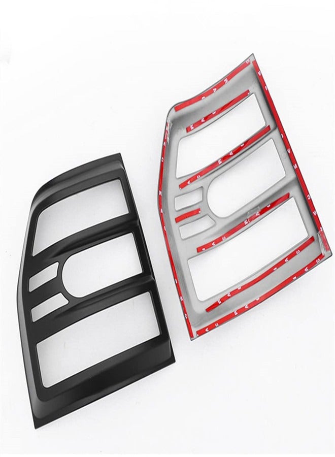 Generic Mitsubishi Pajero Taillight cover, Taillamp Cover Frame for Pajero 2008-2023 Gen4 Lwb Models, Set of 2, Black  - Image 3