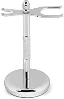 G.B.S GBS Classic Deluxe Stainless Steel Brush and Razor Stand Properly Store Brush and Razor Prolong Shaving Tools Non Slip Well Balanced Convenient Choice Extra Grip