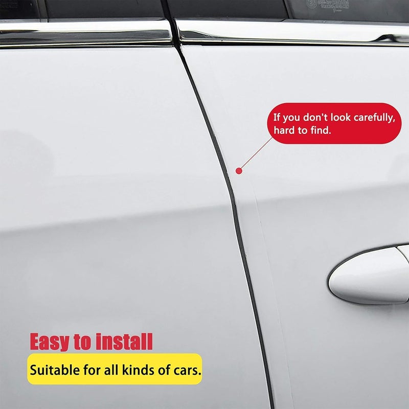 MYFAMIREA Anti-Scratch Anti-Collision Adhesive Strip Car Door Edge Guard Protector Strip Car Door Scuff Plate Protectors Transparent Invisible Tape for Rear Bumper/Door(16.4Ft x 2.8In) - Image 5