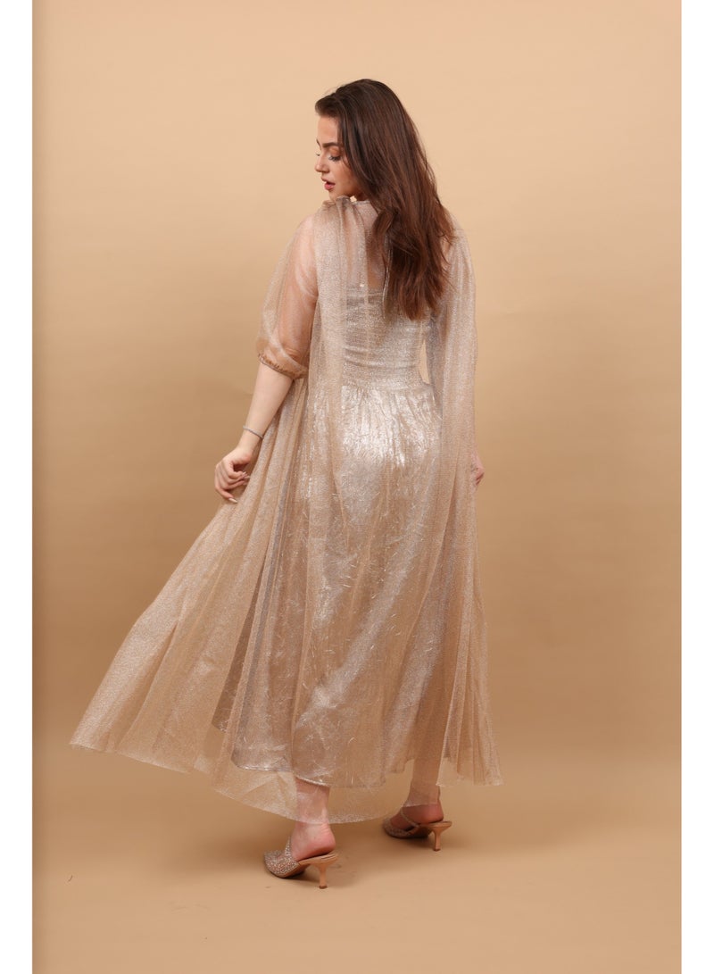 اكسا اككسا جلابية سرايا IK4043 بني - Image 5