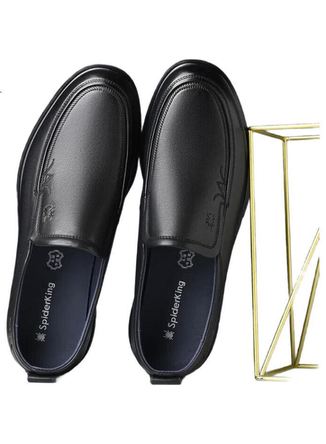 Spider King Men'S Business Casual Lightweight Slip-On Comfortable Soft Sole Dad Shoes Black Size 41 - Image 3