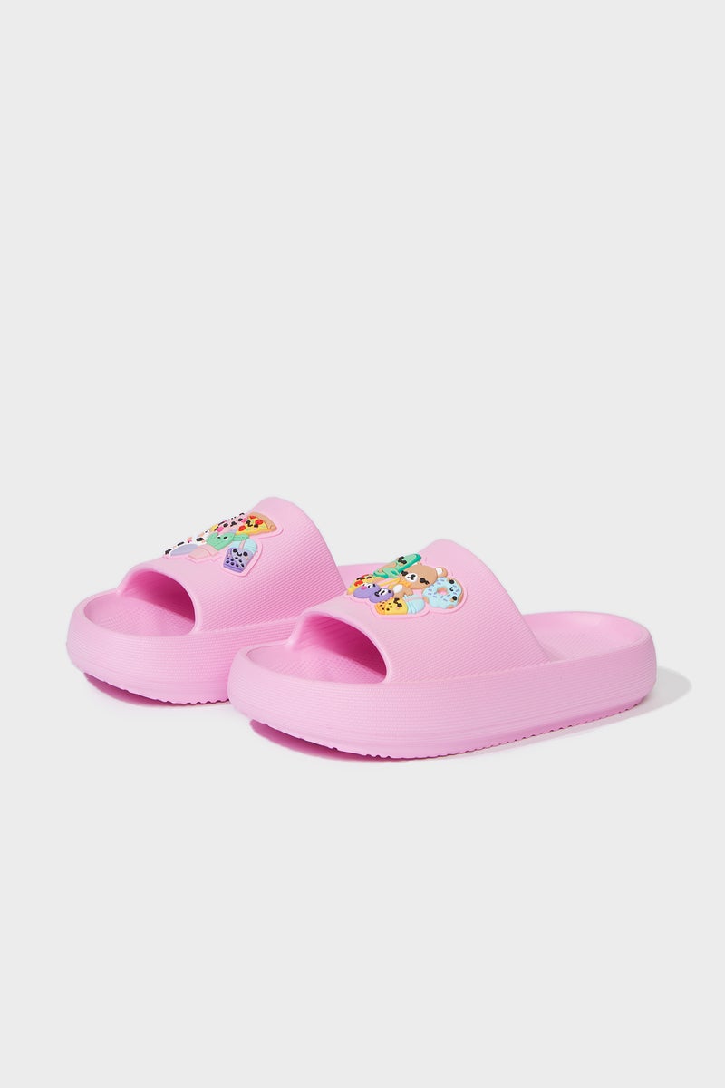 DeFacto Pink Girl Girl Flat Sole Eva Slippers Casual - Image 1