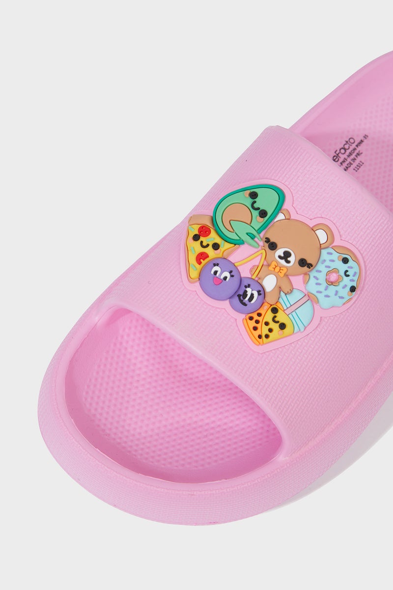 DeFacto Pink Girl Girl Flat Sole Eva Slippers Casual - Image 5