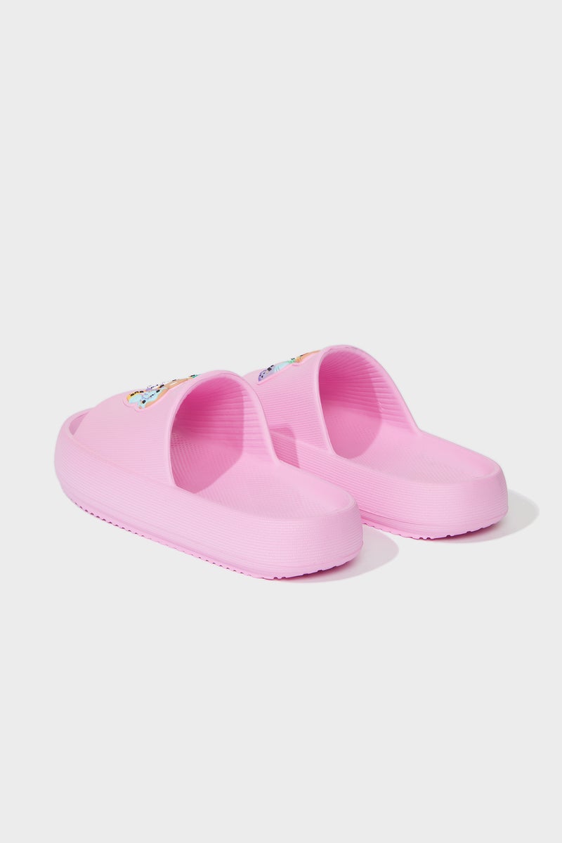 DeFacto Pink Girl Girl Flat Sole Eva Slippers Casual - Image 3