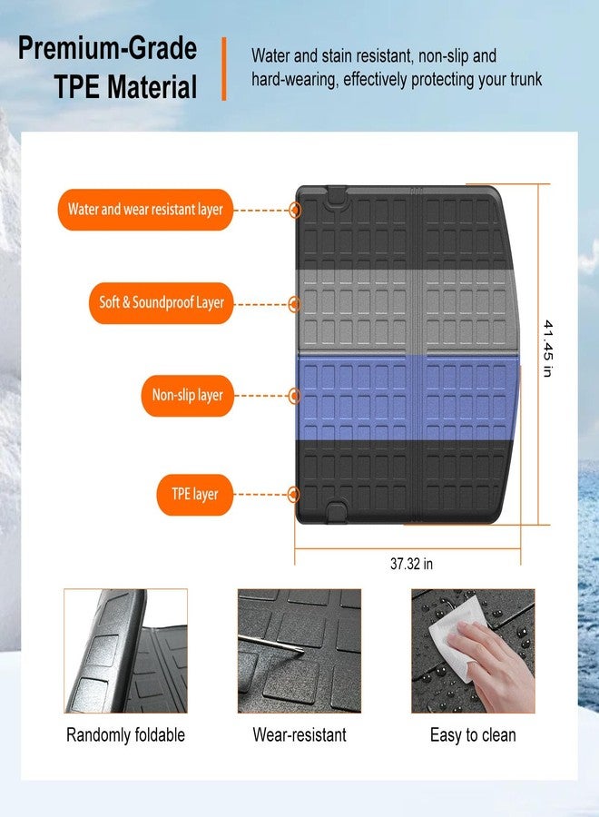 powoq Trunk Mat Compatible with 2023-2025 Mazda CX-5 Cargo Liner All Weather Protection Cargo Mat Replacement for Mazda CX-5 2023-2025 Accessories - Image 5