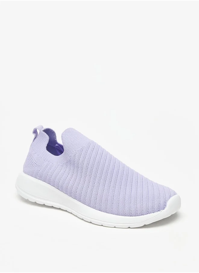 Oaklan by Shoexpress Girls Mesh Detail Slip-On Sports Shoes