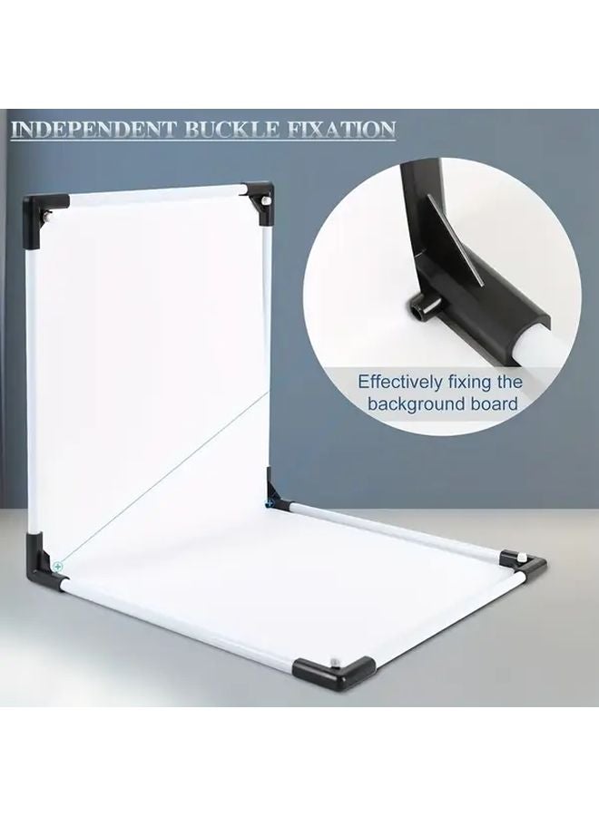 لوح خلفية الصور Eonix الأبيض من PVC لتصوير المنتجات والطعام مع الحامل - Image 4