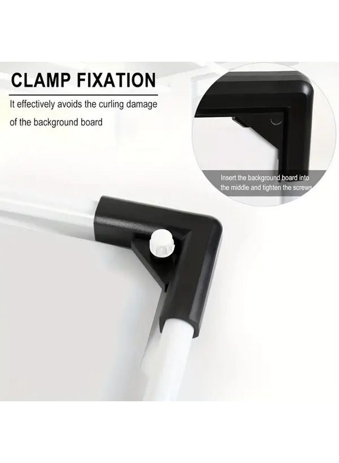 لوح خلفية الصور Eonix الأبيض من PVC لتصوير المنتجات والطعام مع الحامل - Image 5