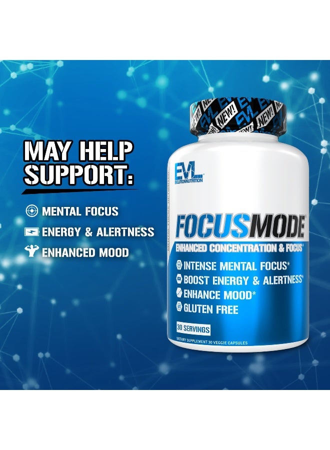 EVLUTION NUTRITION EVLution Nutrition, FocusMode, 30 Veggie Capsules  - Image 3