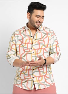 Instafab Plus Instafab Plus Flowing Vines Shirt  - Image 2